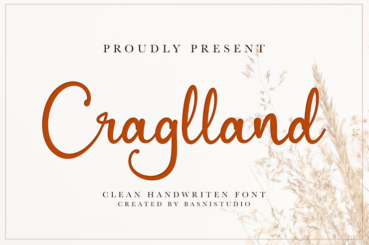 Craglland字体 1