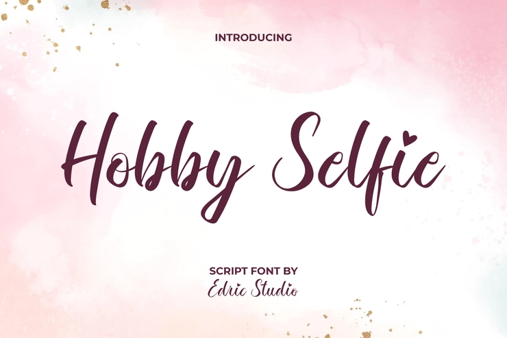Hobby selfie字体 1