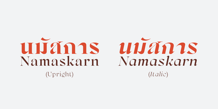 Namaskarn字体 7