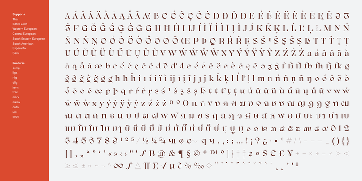Namaskarn字体 10