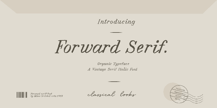 Forward serif字体 1