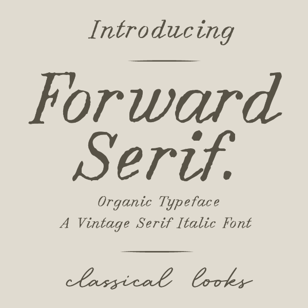 Forward serif字体 7