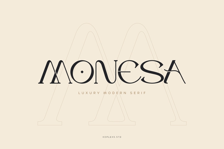 Monesa字体 1