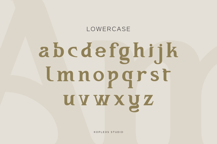 Amoveno字体 9