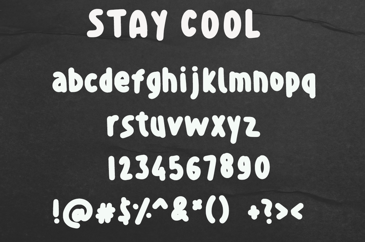 Stay cool字体 1