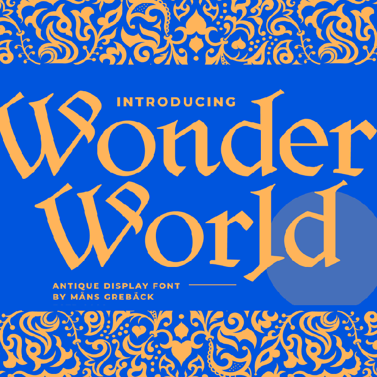 Wonderworld字体 8