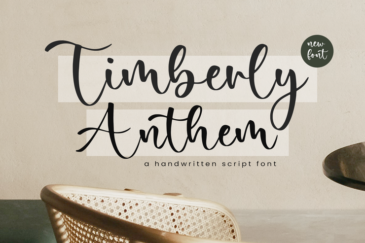 Timberly anthem字体 1