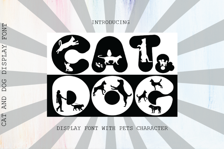 Cat and dog字体 1
