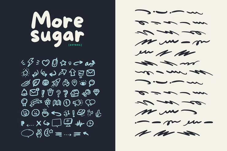 More sugar字体 6