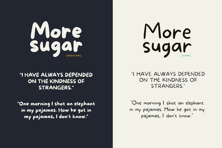 More sugar字体 7