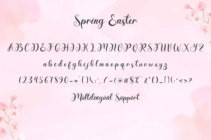 Spring easter字体 6
