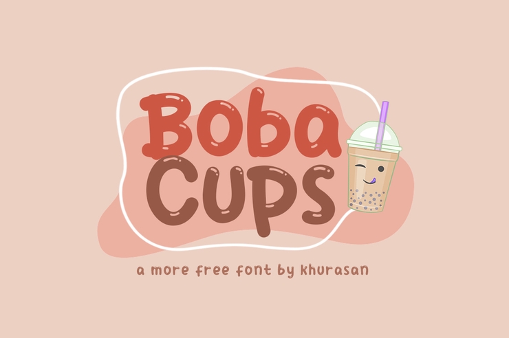 Boba cups字体 1