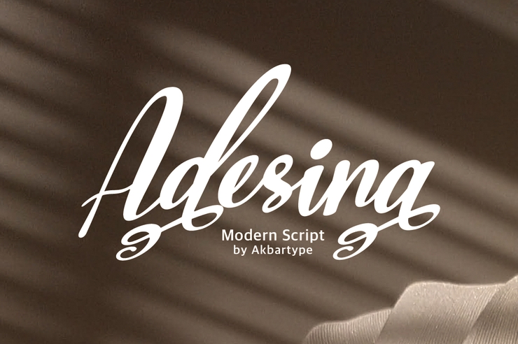 Adesina script字体 1