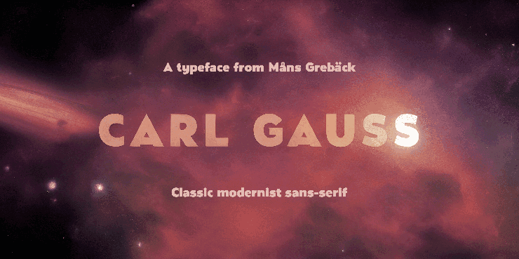 Carl gauss字体 1