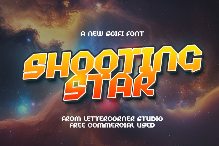 Shooting star字体 1