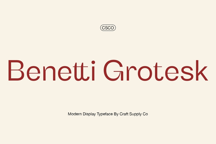 Benetti grotesk字体 1