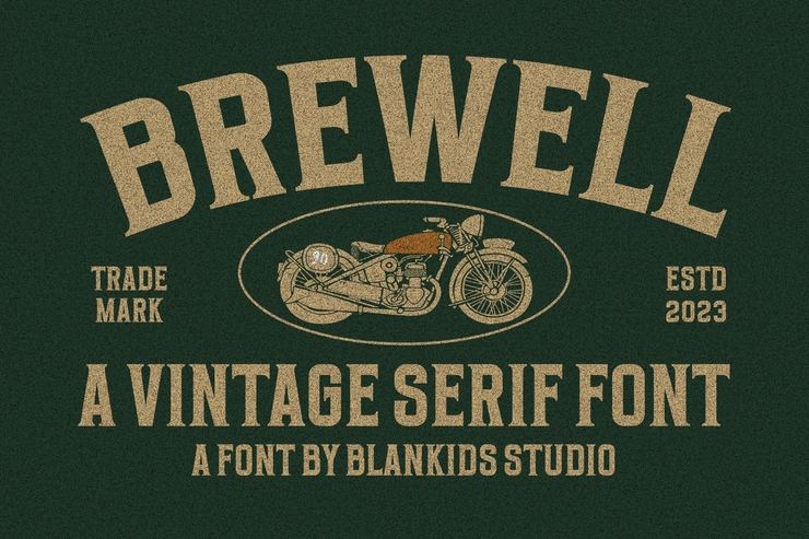 Brewell字体 1