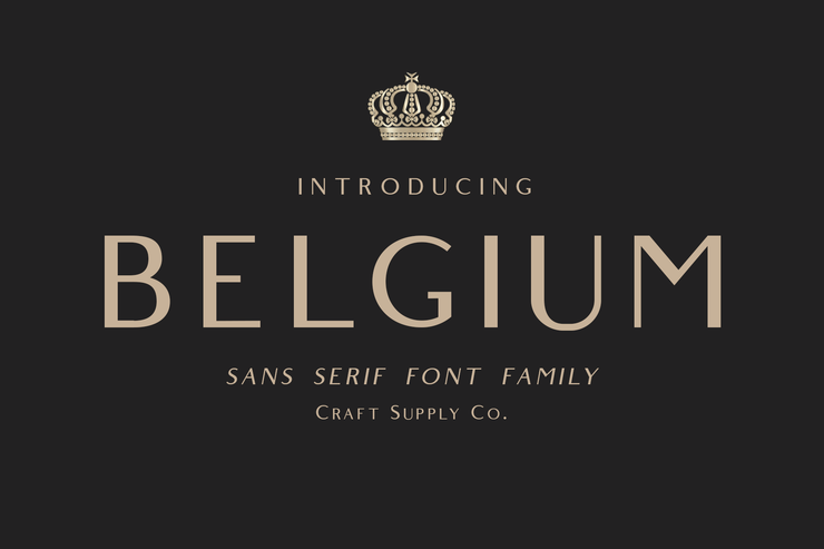 Belgium字体 1