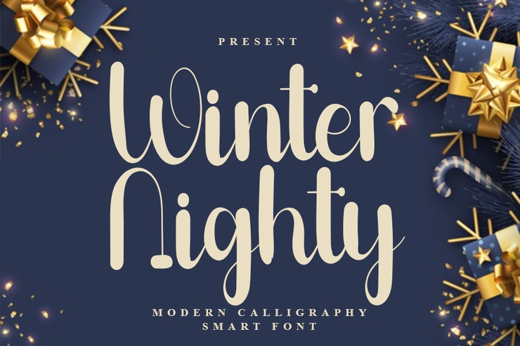Winter nighty字体 2