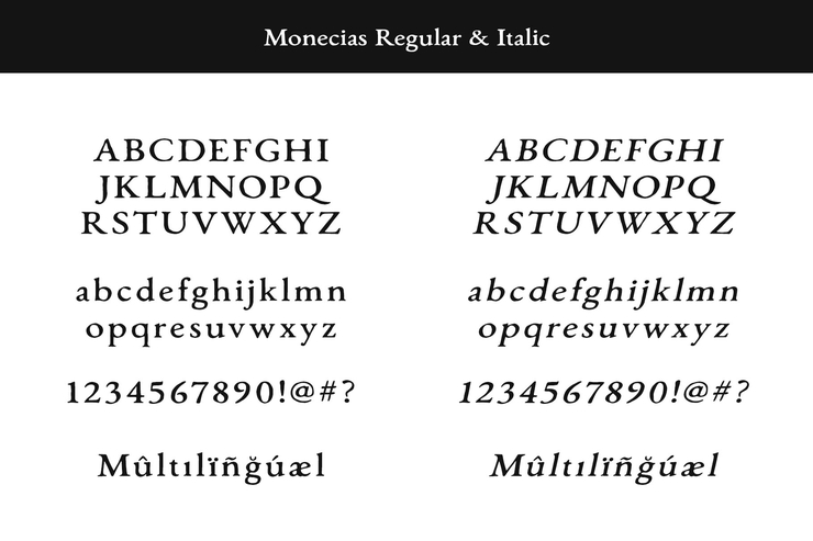 Monecias字体 2
