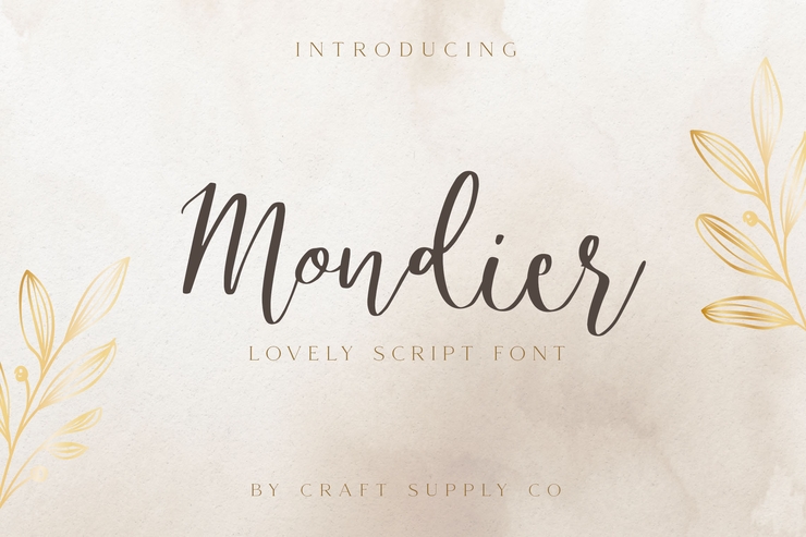 Mondier字体 1