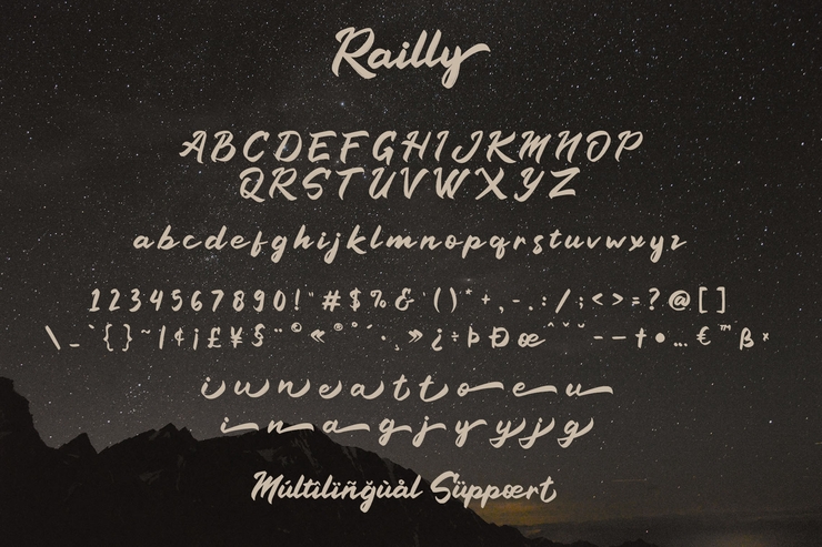 Railly字体 7