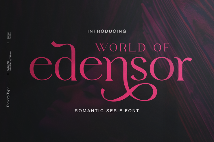 Edensor serif字体 1