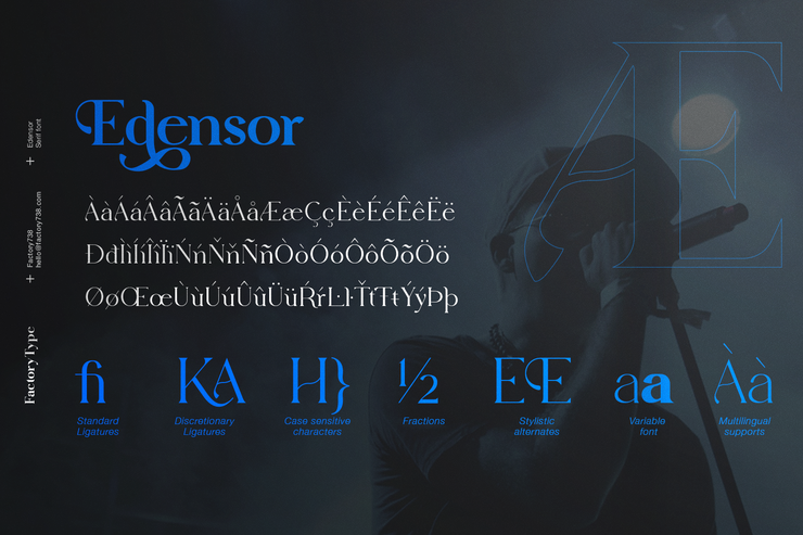 Edensor serif字体 9