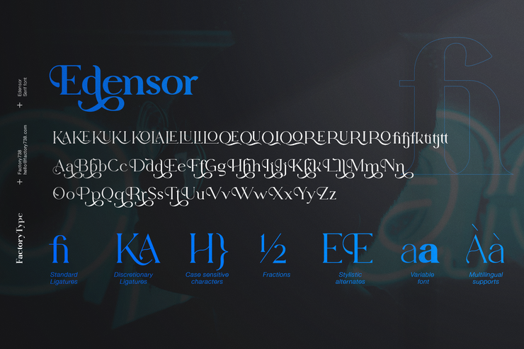 Edensor serif字体 7