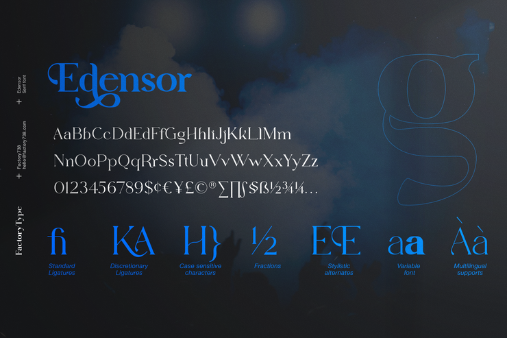 Edensor serif字体 5
