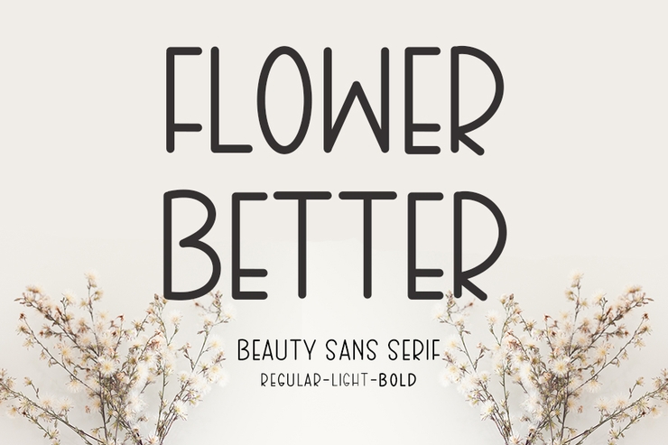 Flower better字体 2