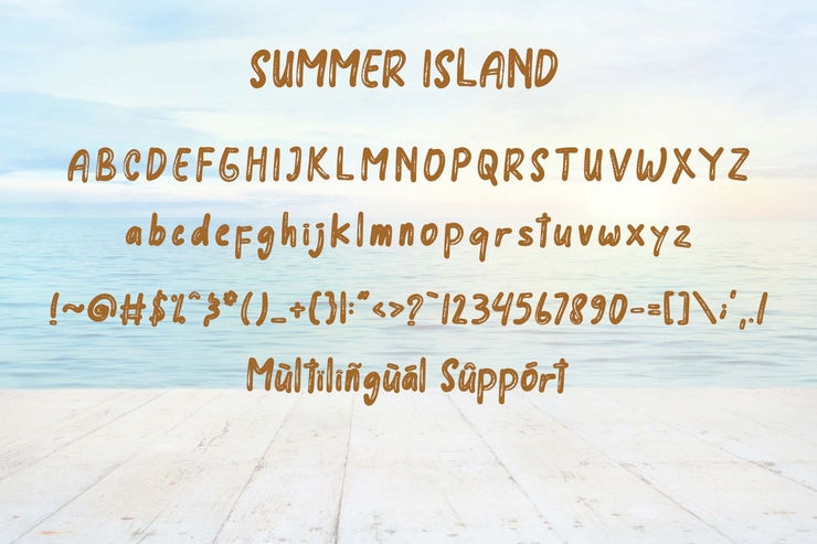 Summer island字体 6