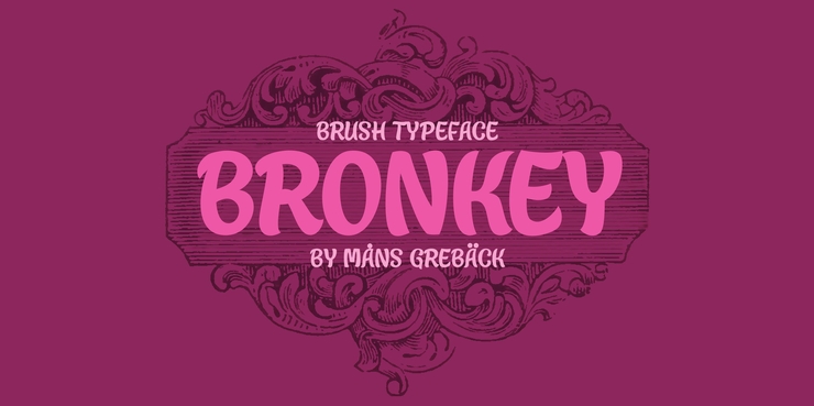Bronkey only字体 1
