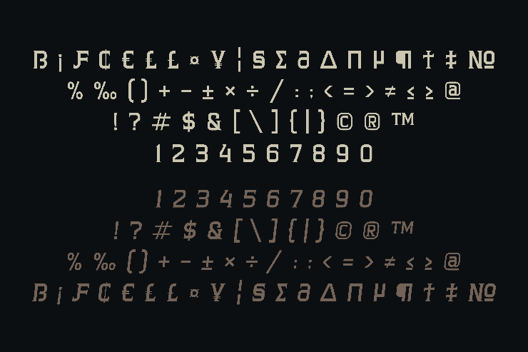 Blackfero字体 7