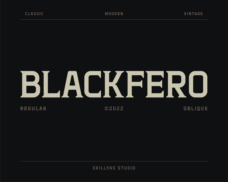 Blackfero字体 1