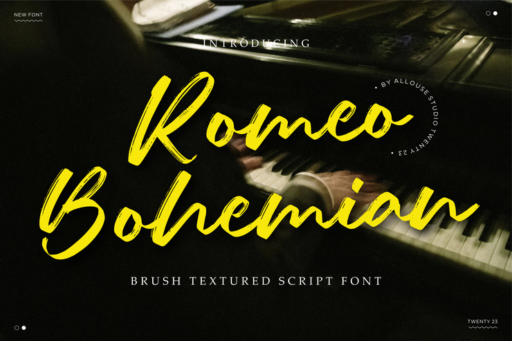 Romeo bohemian字体 2