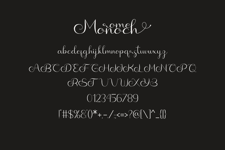 Monochrome字体 6