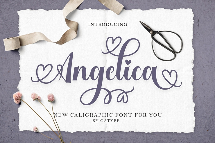Angelica字体 5
