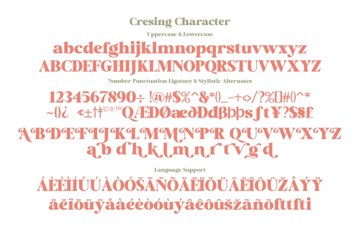 Cresing字体 8