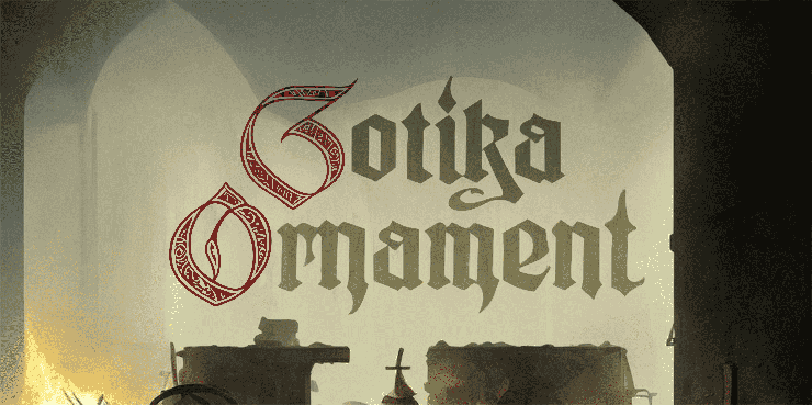 Gotika ornament字体 1