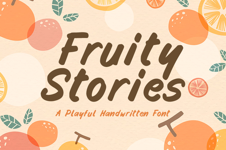 Fruity stories字体 1
