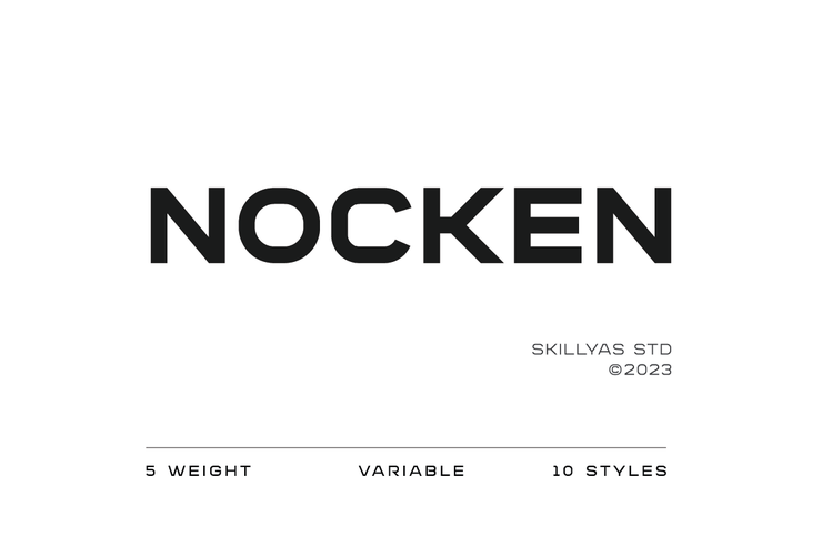 Nocken字体 1