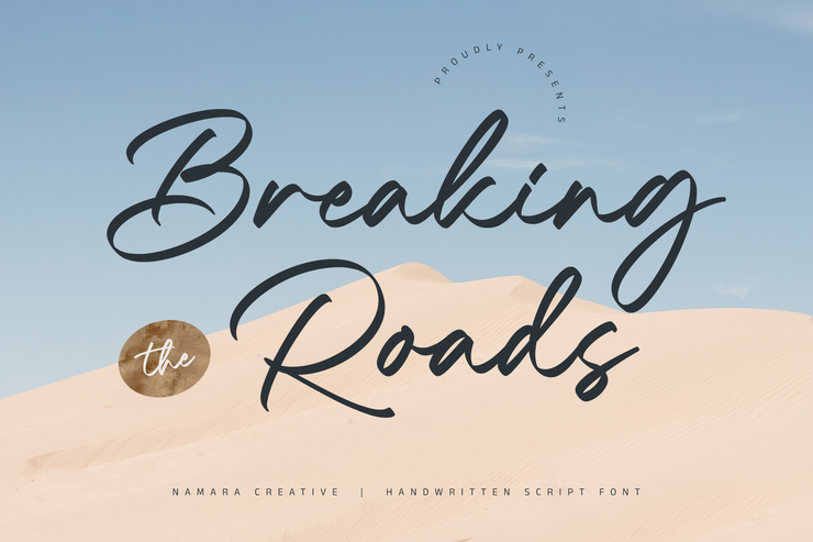 Breaking road字体 10