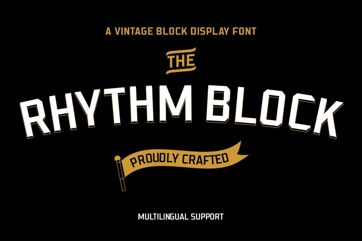 Rhythm block字体 1