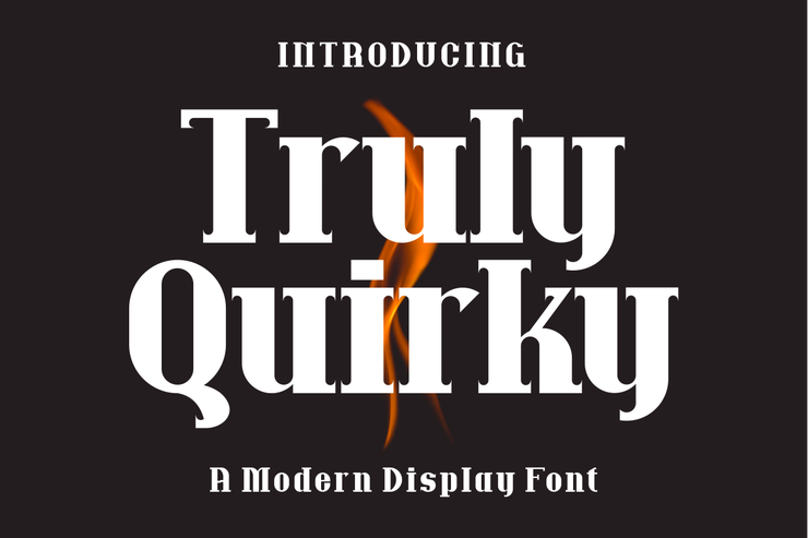 Truly quirky字体 1