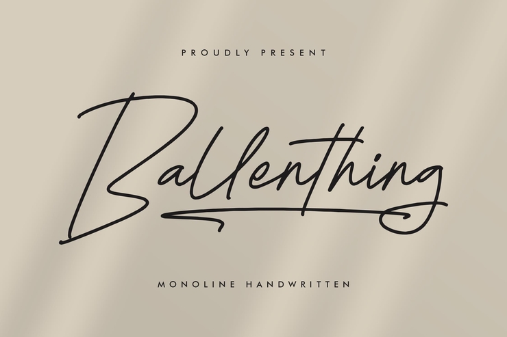 Ballenthing字体 2