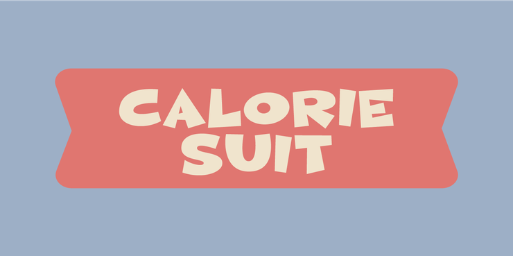 Calorie suit字体 1
