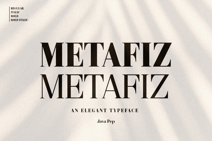 Metafiz字体 1