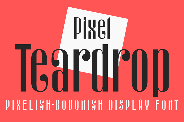Pixel teardrop字体 1