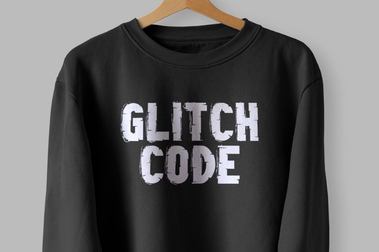 Glitch code字体 7